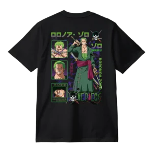 Remera One Piece - Diseño Roronoa Zoro Wano
