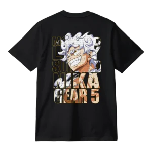 Remera One Piece - Diseño Luffy modo Nika / Gear 5