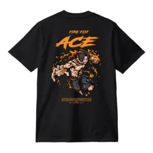 Remera One Piece - Diseño Portgas D. Ace - Fire Fist
